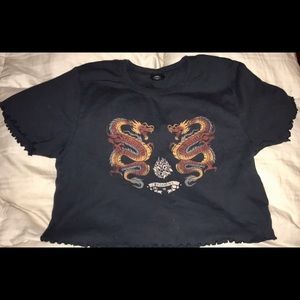 Dragon Design Crop Top
